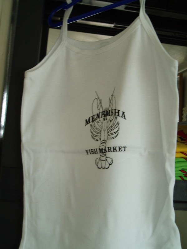 White Menemsha Fish Market Shirt